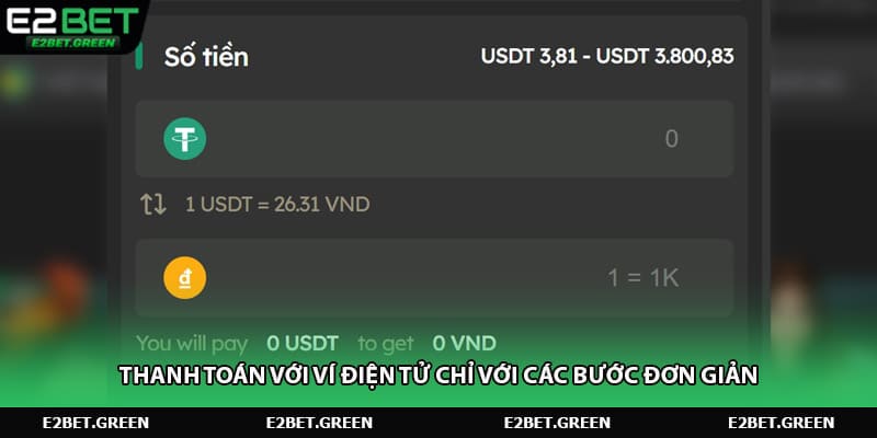 Thanh toán với ví điện tử chỉ với các bước đơn giản